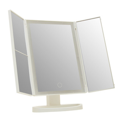 Auben Plastic Rectangle Freestanding Makeup / Shaving Mirror