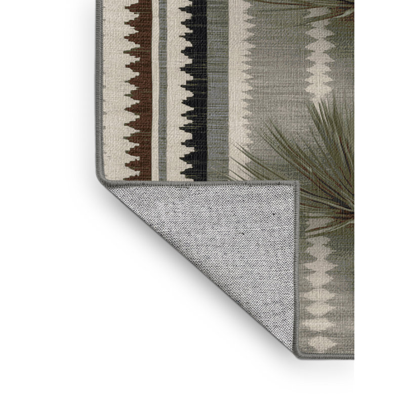  Tapis lavable à quatre ailes Saltbush Southwestern, Rectangle 4pi x 6 pi