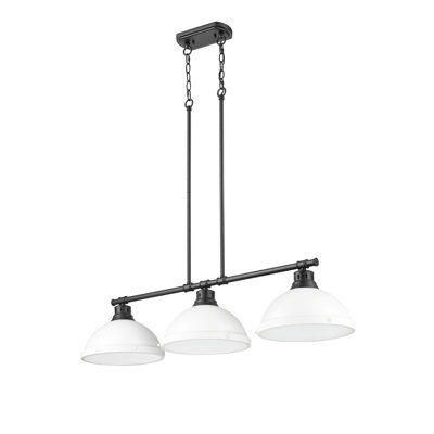 Luminaire suspendu linéaire 3 lumières Laramy