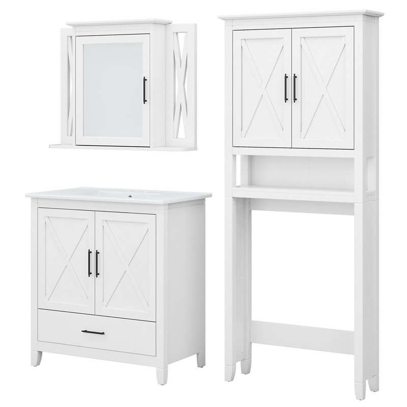 Single Bathroom Vanity with Manufactured Wood Top