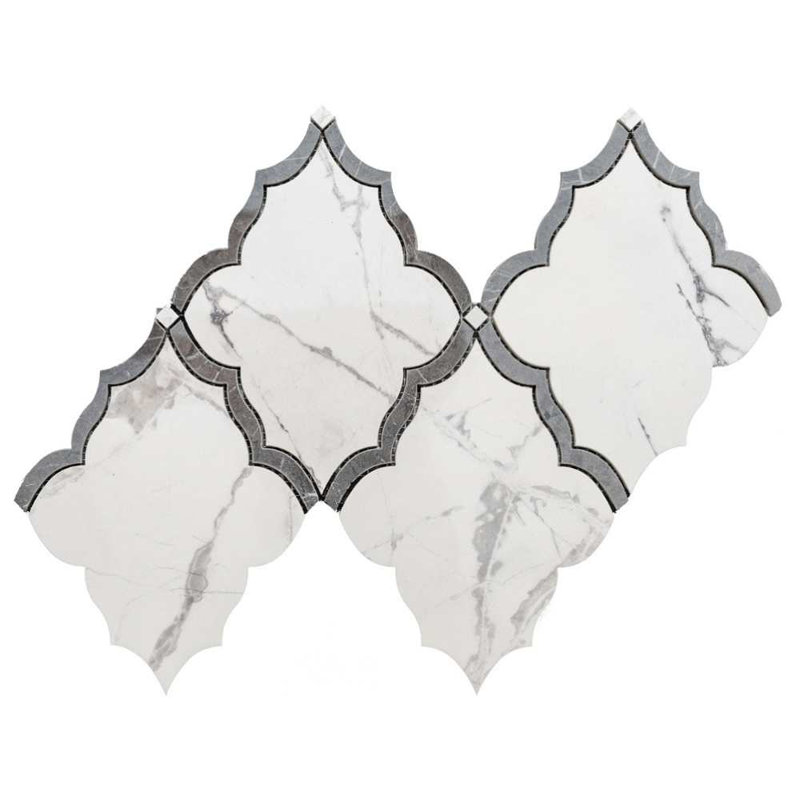 Stately Hudson 9.5" x 15" Porcelain Marble Look Wall & Floor Tile