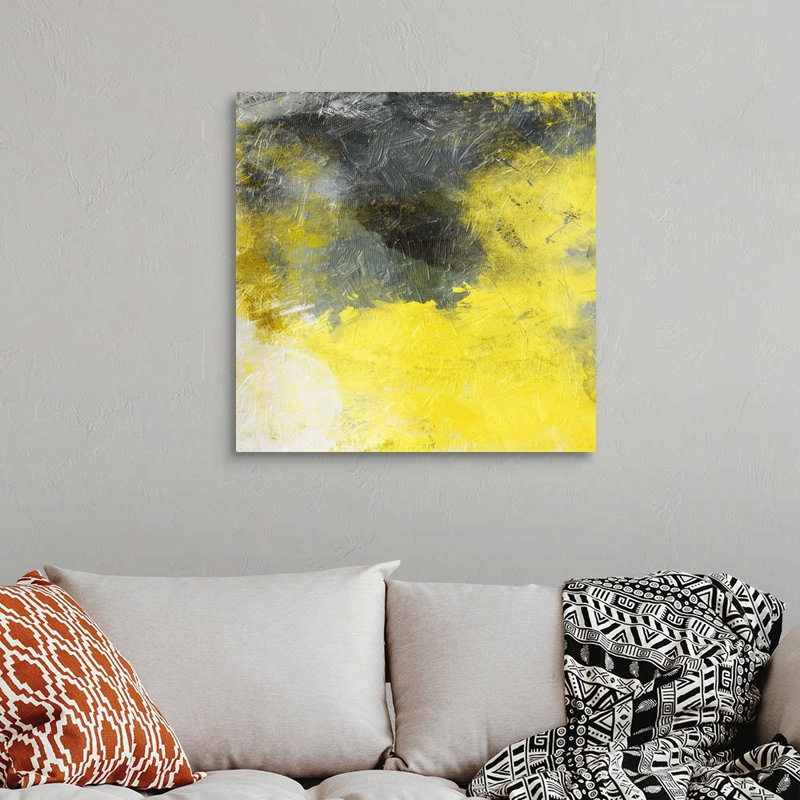 Jace gris cosmique, reproduction sur toile, H 30 po x l 30 po x P 1,25 po, Toile tendue