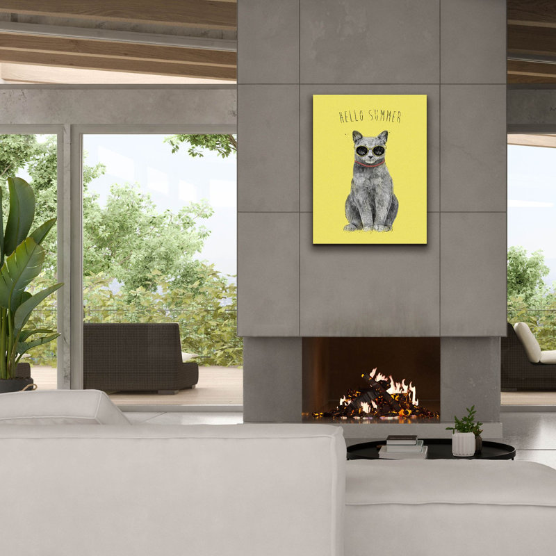 «Hello Summer» par Balazs Solti, art mural sur toile, H 34 po x l 26 po x P 1,5 po
