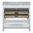 Mehvish 37" Single Bathroom Vanity With Marble Top-1145647340