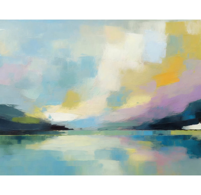Patchwork Sky On Canvas by Stephen Chambers Print, 26" H x 32" W x 1.5" D