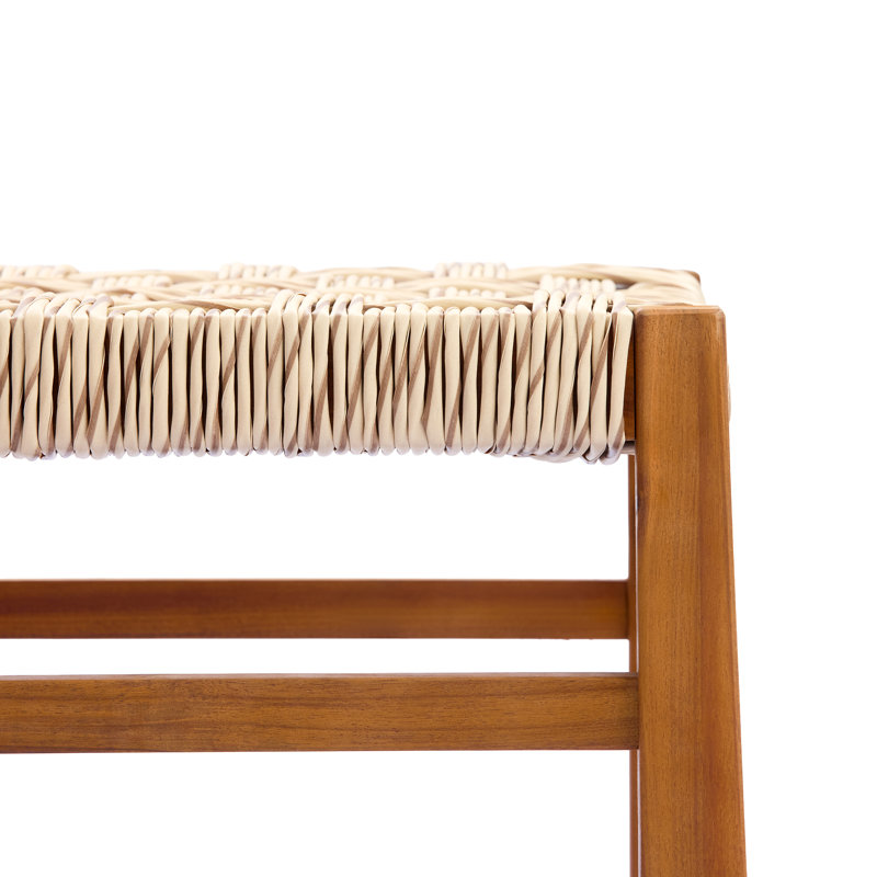 Chaises de patio Hapeville Boho Coastal, Osier gris clair