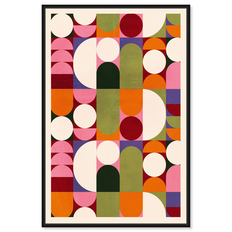 «Bauhaus Sixty - Floater Frame», impression sur toile, Cadre noir, H 16 po x l 24 po