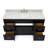 Partham 61'' Single Bathroom Vanity with Carrara Marble Top-70315851