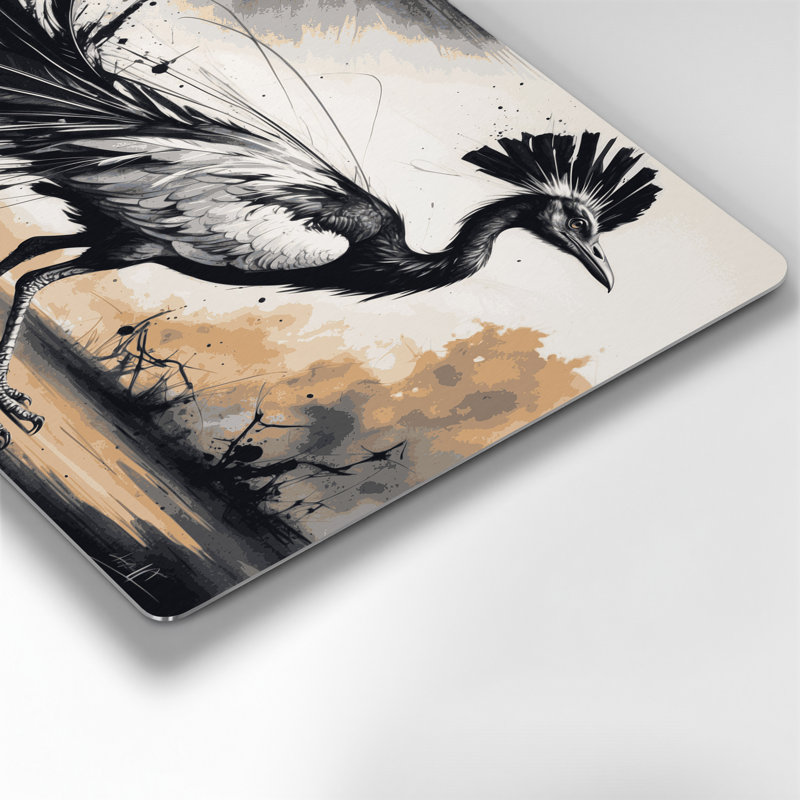 Art mural en métal, oiseau sauvage, H 20 po x l 30 po