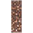 Herrin Hand Woven Leather/Felted Cloth Geometric Rug in Beige/Brown-1641570618