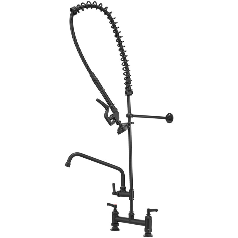 VIBRANTBATH Pull Down Kitchen Faucet, Matte Black