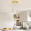 Lustre à 3 lumières à DEL pour îlot de cuisine à intensité variable moderne-882480612