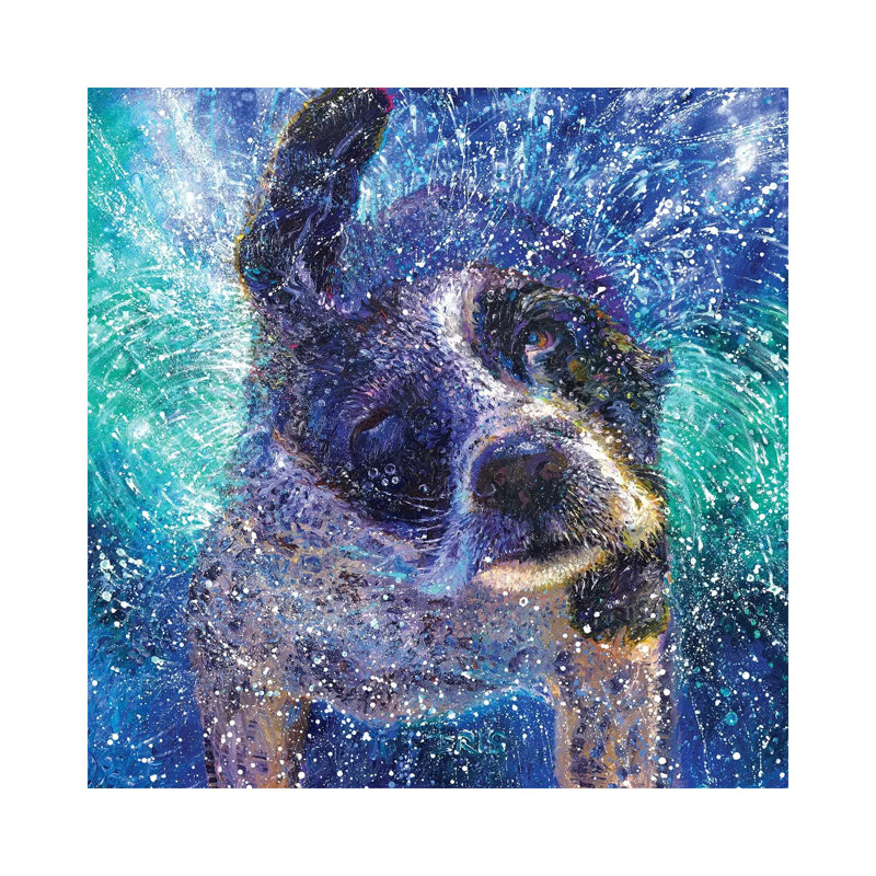Spinning Spaniel by Iris Scott - Wrapped Canvas Print, 45.72 cm H x 45.72 cm W x 1.91 cm D
