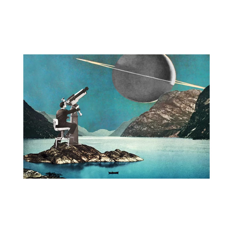 Eugenia Loli - The Astronomer by Eugenia Loli - Print on Canvas, 20.32 cm H x 30.48 cm W, Wrapped Canvas