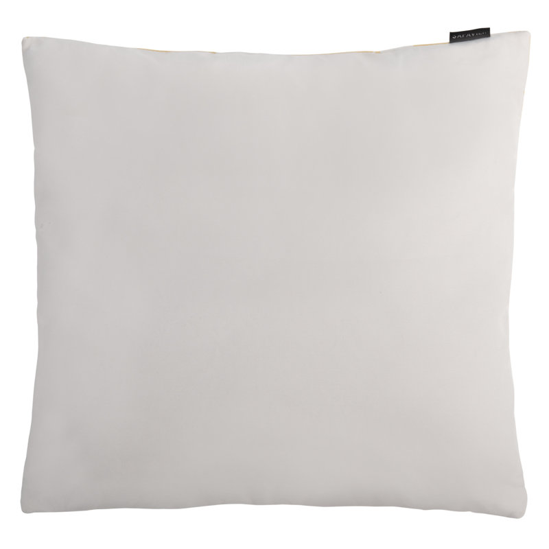 Julienne Abstract Reversible Throw Pillow, Mustard/White