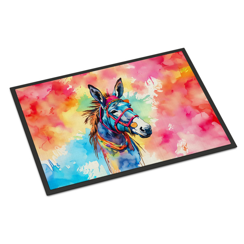 Tapis d'intérieur et extérieur antidérapant Thailen Donkey, L 24 po x L 36 po