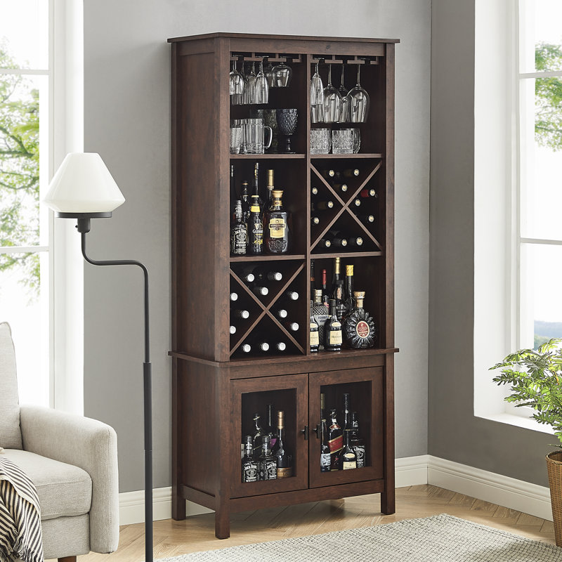 Bibliothèque standard H 75 "x l 32" Jill Zarin, Acajou