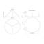 Luminaire suspendu 1 lumière Cerchio-98799082-99058249
