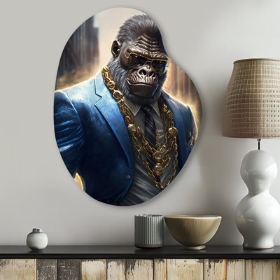 Décoration murale irrégulière en métal Eyota - Gorilla Pear