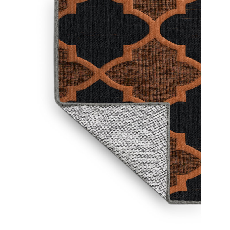 Tapis mauve lavable à la machine, Rond 6 pi