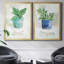 Basilic en pot - Ensemble de 2 peintures sur toiles-1337201795-1337202045