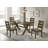 Domen X-Shaped Dining Table Knotty Nutmeg