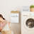 Lint Bin And Dryer Sheet Holder Set For Laundry Room, Farmhouse Wooden Lint Trash Can With Lid And Dryer Sheet Dispenser Box Magnetic For Mounting