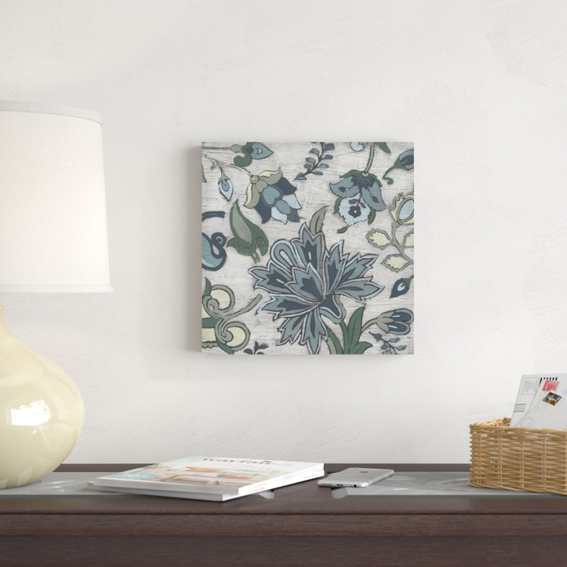 Blue Garden Chintz II, H 12 po x l 12 po