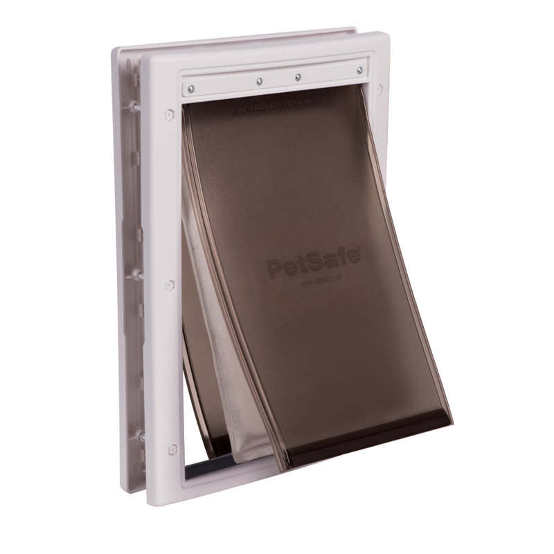 Medium White Plastic Energy Efficient Pet Door