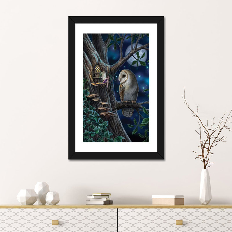 « Fairy tales » par Lisa Parker-impression d’art graphique, Papier noir, Blanc, H 32 po x l 24 po x P 1 po