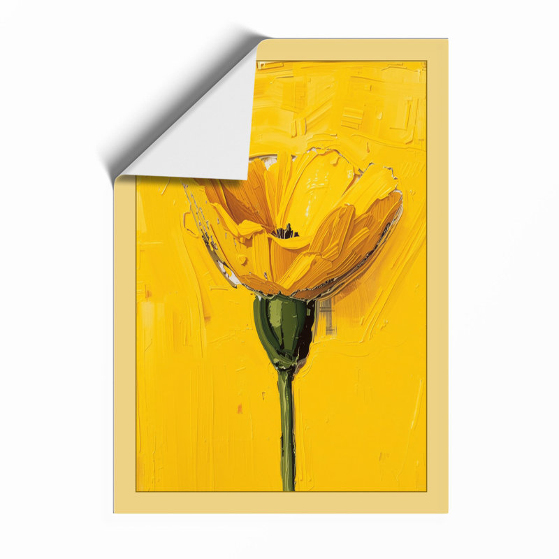 Golden Bloom Botanical - Framed Print, A3 - 42.0 x 29.7 cm, Unframed