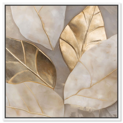 Golden Cascades Canvas Elegant Nature Art by Art Remedy