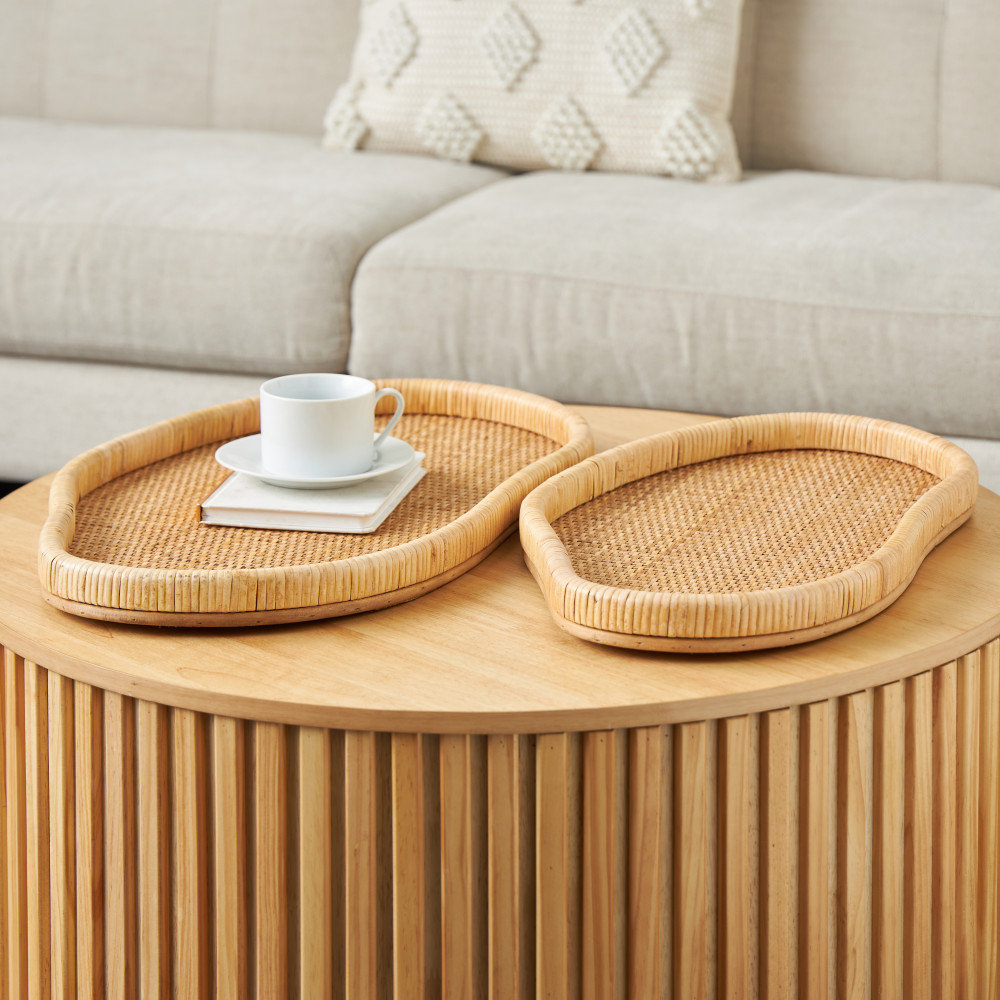 Handwoven Rattan Decorative Tray