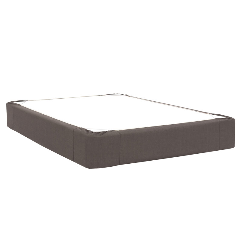 Sterling Wrap Around Box Spring Cover, Queen, Sterling Charcoal