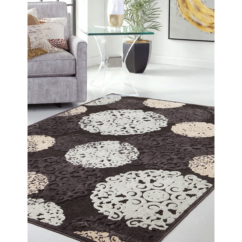 Tapis d'intérieur, tapis rectangulaire à motif unique