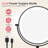 Metal Wall Mounted 8" Led Makeup Mirror With Magnification, 3 Color Led Lights Makeup Mirror-1675497110-1675497109