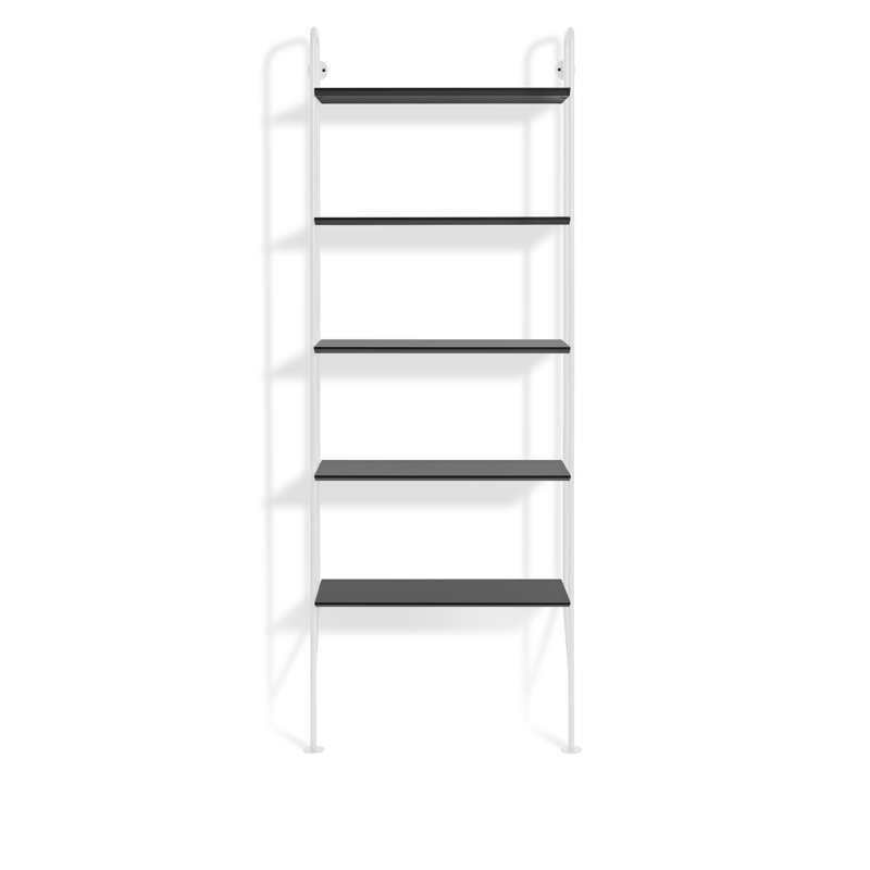 Hitch Etagere Bookcase, Black/Walnut