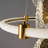 44 Inch High Gold Chandelier With Led Light Sources