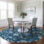 Tapis intérieur / extérieur bleu Aveline -1237715420