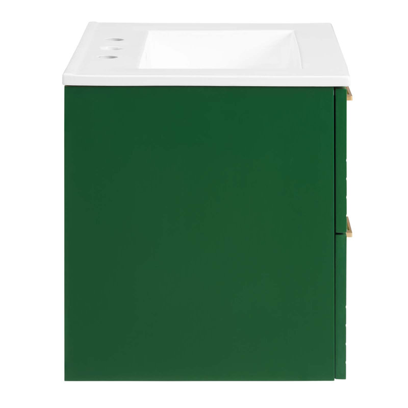 Meuble-lavabo 24 po Day Break par Modway, Vert