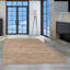 Tapis brun clair en laine tressé à la main Biwabik