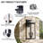 Transparent Glass Black 3 Light Outdoor Lamp(Set Of 4)-655073397-657444486