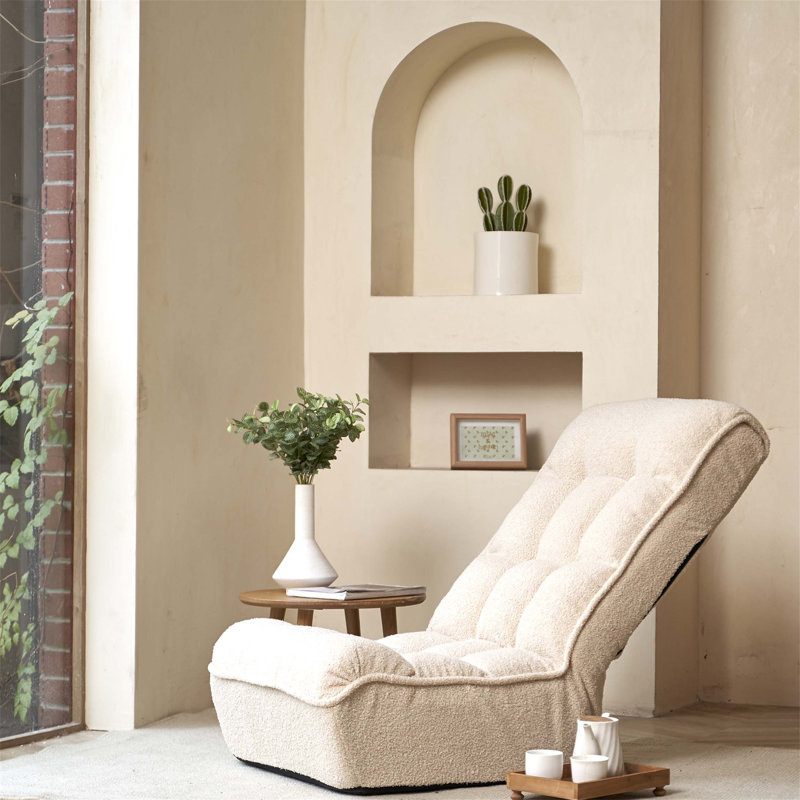 Canapé moderne simple, 100% lin blanc