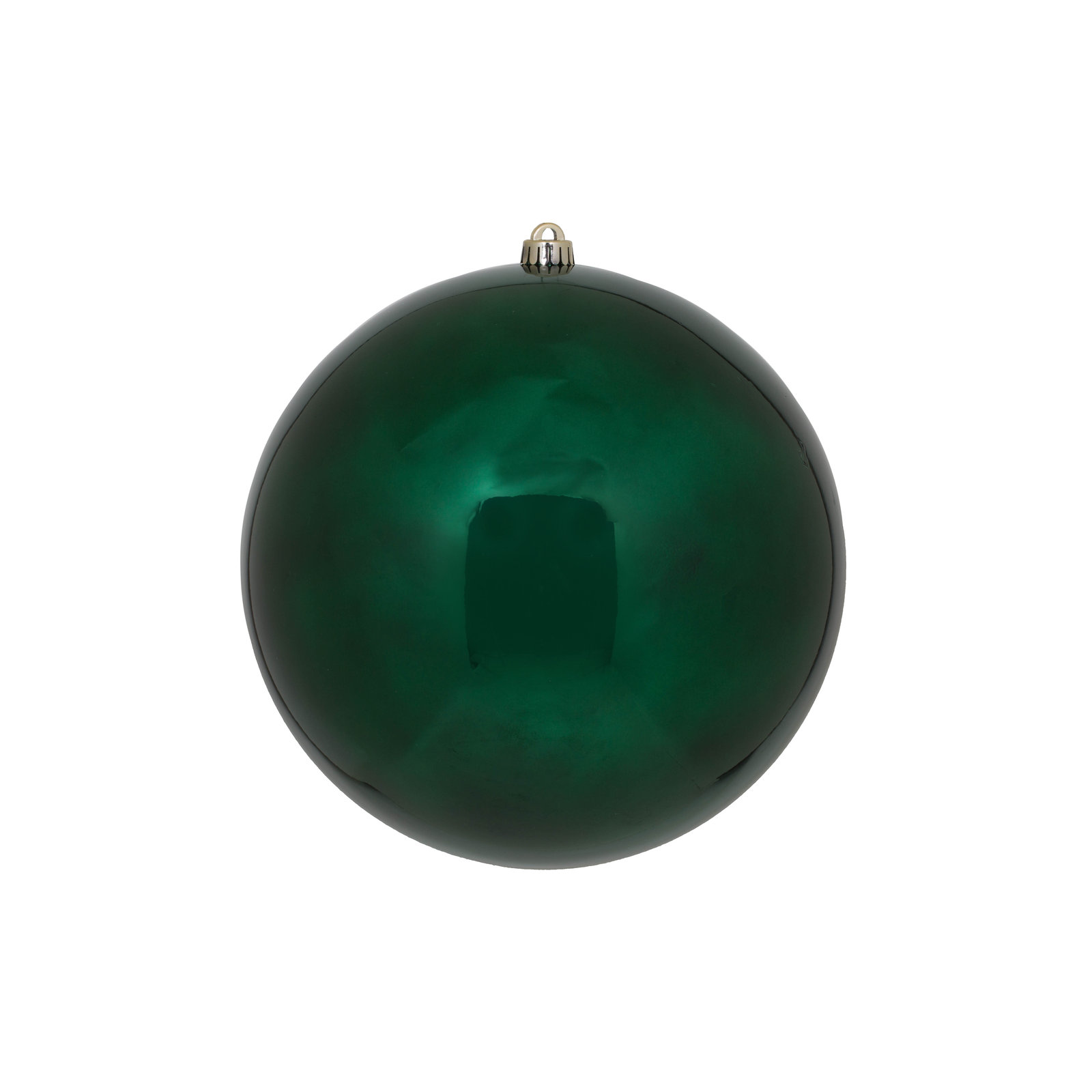 Holiday Décor Ball Ornament, 3" H x 3" W x 3" D, Midnight Green Shiny