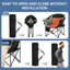 Chaise chauffante pliante portative, chaise de camping chauffée surdimensionnée, chaises longues de patio avec 3 niveaux de chaleur