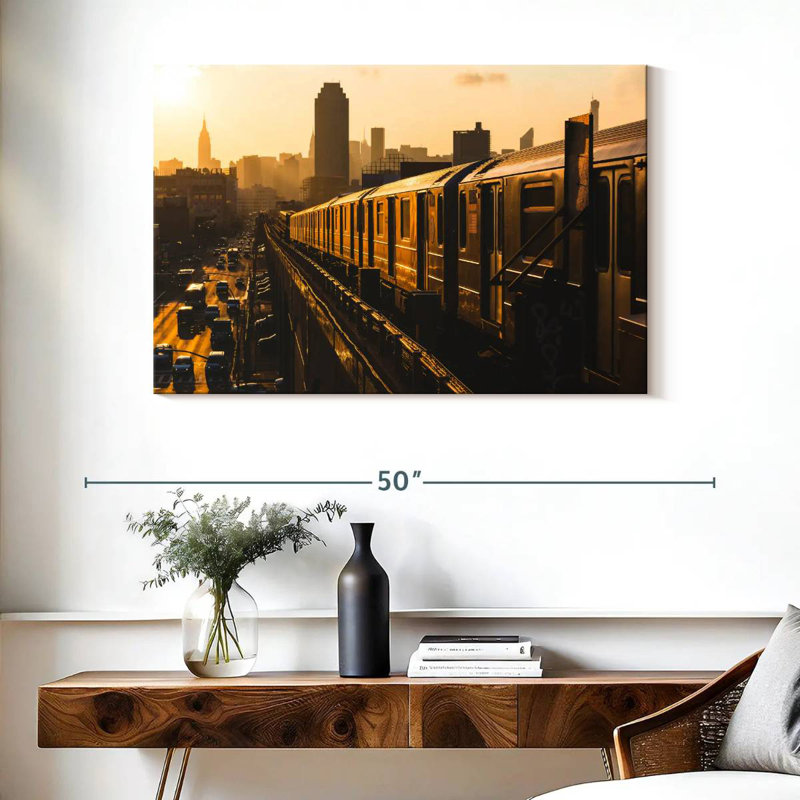 Sireci NY Subway Train, 26" H x 39" W