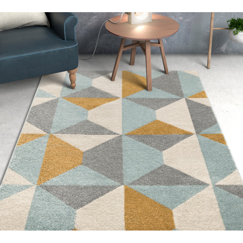 Mystic Geometric Area Rug, Rectangle 160cm x 220cm