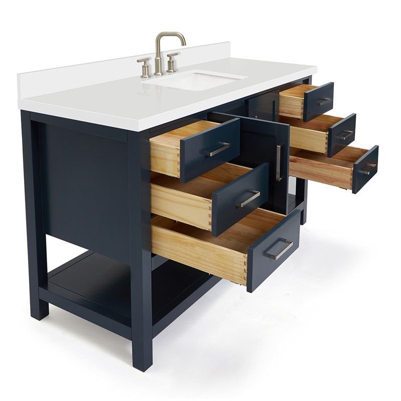Magnolia Bath Vanity Rectangular Basin S061SWQ, Midnight Blue, Rectangular