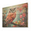 «Pink and Blue Owls Gaze I», impression d'un hibou sur bois-1315374370