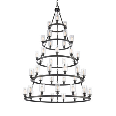 Lustre géométrique à 45 lumières Dolores